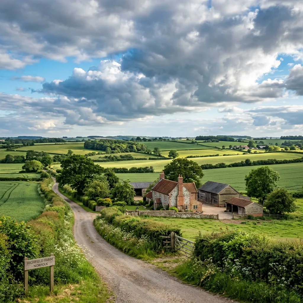 Norfolk countryside near Aylsham and Blickling
