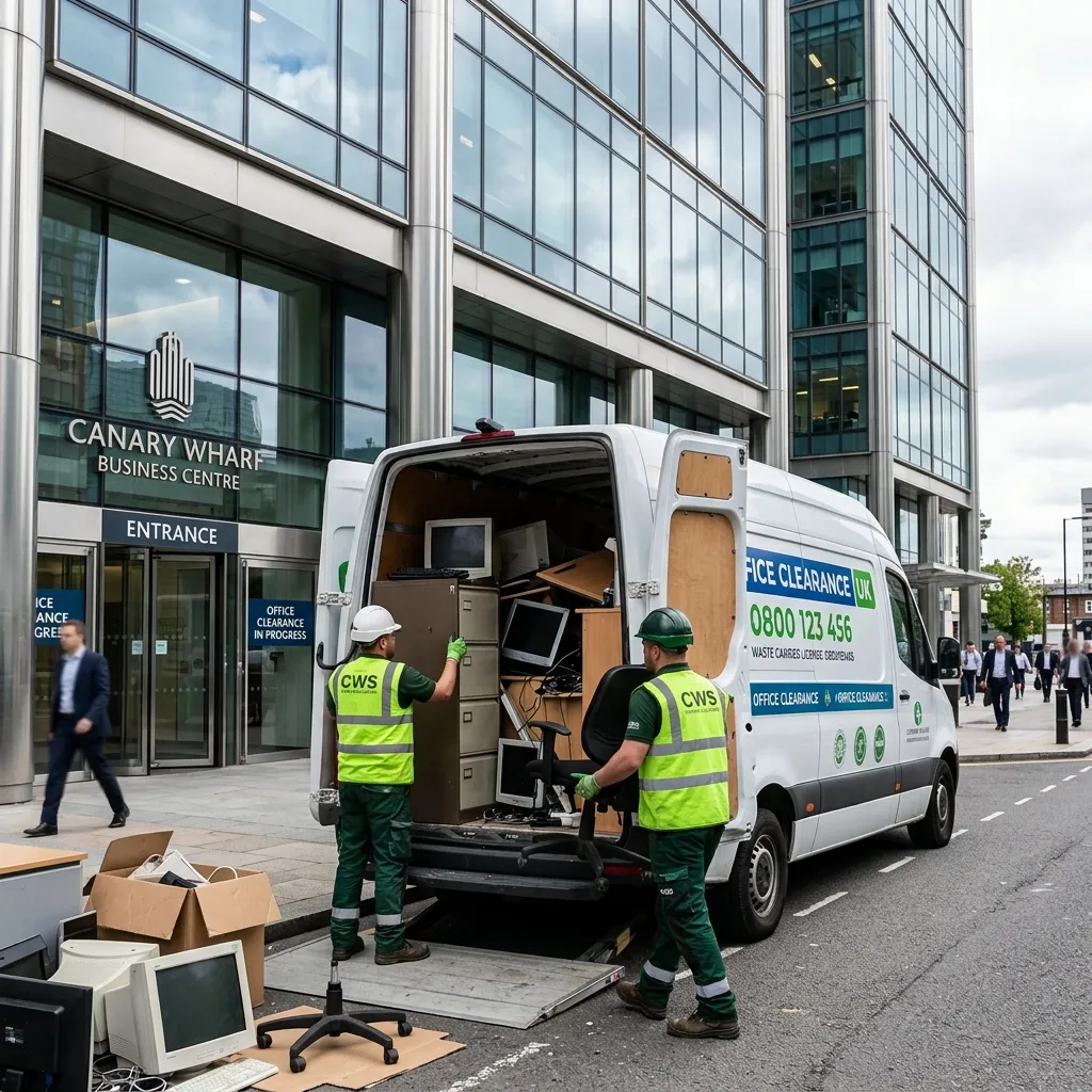 Commercial waste removal from Norwich office building